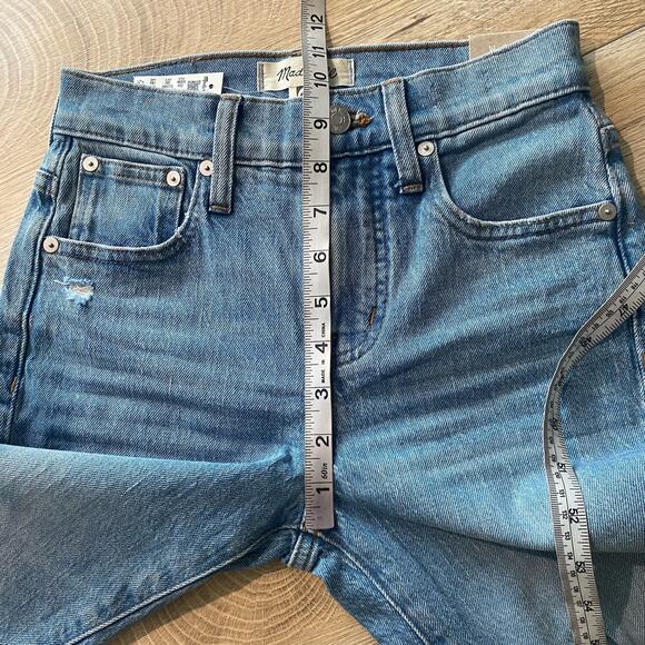 Madewell The Petite Perfect Vintage Jean in Coney Wash Destroyed 23P - Picture 9 of 10